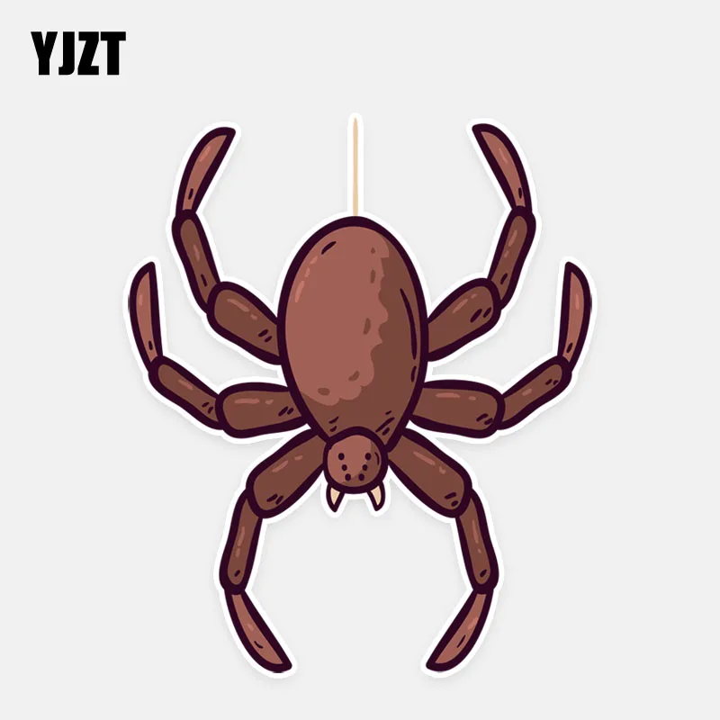 YJZT 10 7*12 9 см милый мультфильм Черная Вдова Паук декор наклейки для автомобиля
