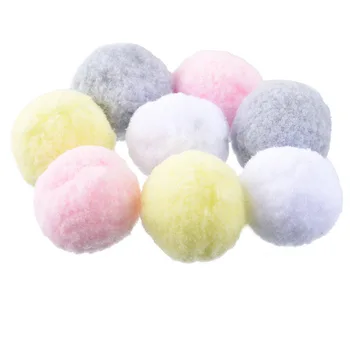 

New 200Pcs 3cm Multicolor Pompoms Ball Fur Craft DIY Soft Pom Poms Wedding Home Decoration Sewing On Cloth Accessories Round 3cm