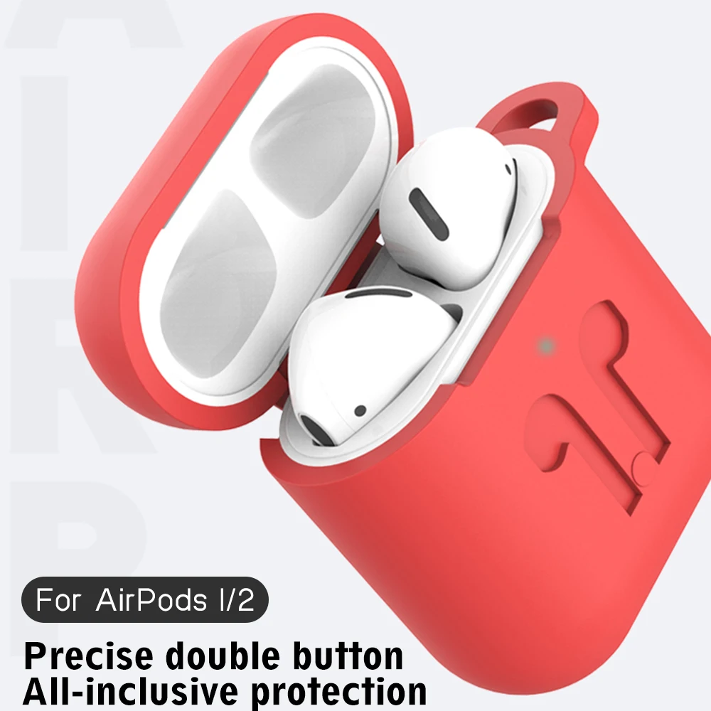 

Case For Apple Airpods Soft Silicone Earphone Cases For Airpods 2 1 Air Pods Cover Anti-knock Full Protection Shell Coque Fundas