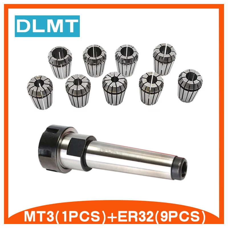 

9Pcs ER32 Spring Collets Set High Quality 3//4/6/8/10/12/14/16/18/20mm+1Pcs MT2 MT3 M12 ER32 Collet Chuck Morse Taper Holder