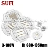 LED de alta potencia de 680nm, 730nm, 850nm, 880nm, 940nm, infrarrojo IR, 3W, 5W, 10W, 20W, 30W, 50W, 100W, luz COB, cámara CCTV de visión nocturna ► Foto 1/6