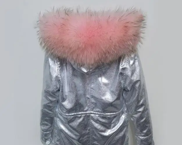 32 faux fur short Женские парки, зима, ветровка с лисьим мехом, серебряное пальто, пальто с натуральным мехом, пушистые толстовки, Русская женская зимняя куртка - Цвет: 32 faux fur short