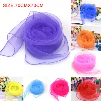 

Women summer Stylish Pure Candy Color Soft Chiffon Silk Neck Scarf Square Wrap Shawl scarves women foulard chusta