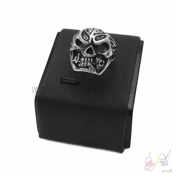 

Yulaili Mysterious Style Skull Ring Domineering Oil Painting 361L Stainless Steel Ring Pure Manual Ring