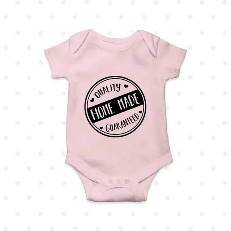 

YSCULBUTOL Home Made Funny Baby Bodysuit Baby Shower Gift Short Sleeve Toddler