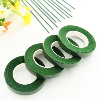 

1.2cm 30 Yard Floral Stem Tape Corsages Buttonhole Artificial Flower Stamen Wrap Florist Green Tapes Nylon Flower Supplies