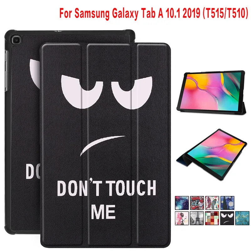 

Ultra Slim Case voor Samsung Galaxy Tab EEN 2019 SM-T510 T515 Smart Folio PU Leather Stand Tablet Cover voor Samsung T510 Shell