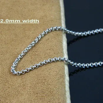 

316L Stainless Steel Rolo O Chains, DIY Jewelry Chains, DIY Women Chain Necklace 2mm in width
