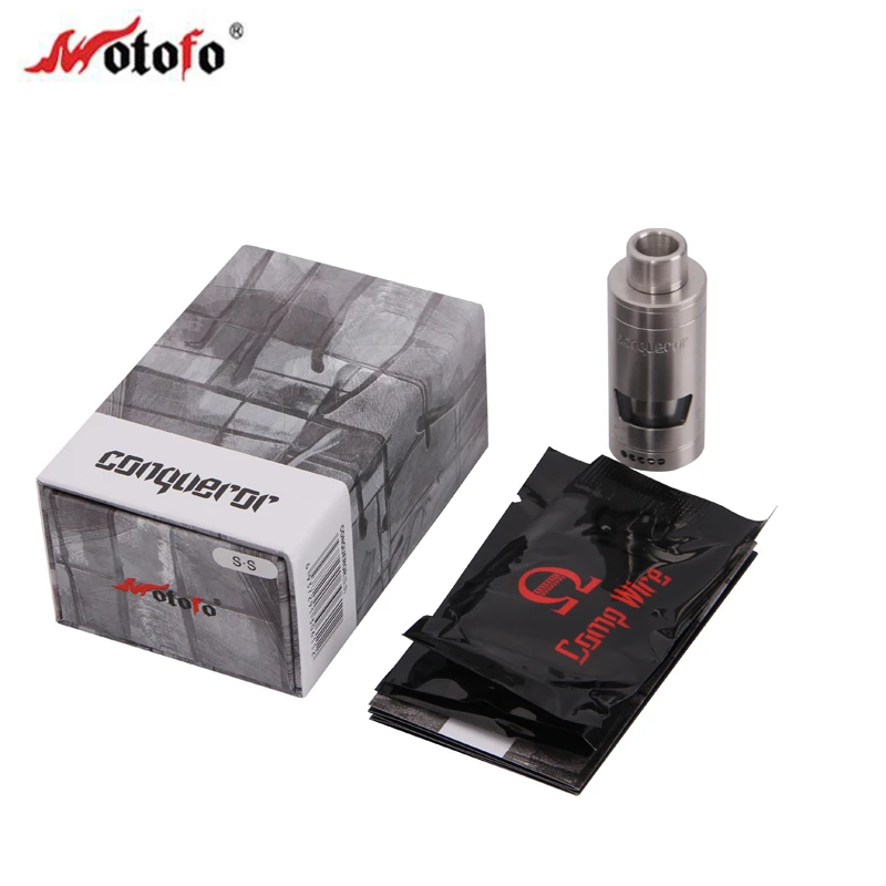 

Original Wotofo Conqueror RTA Tank Dual Postless Deck Adjustable Airflow Control Top-filling Rebuildable Atomizer