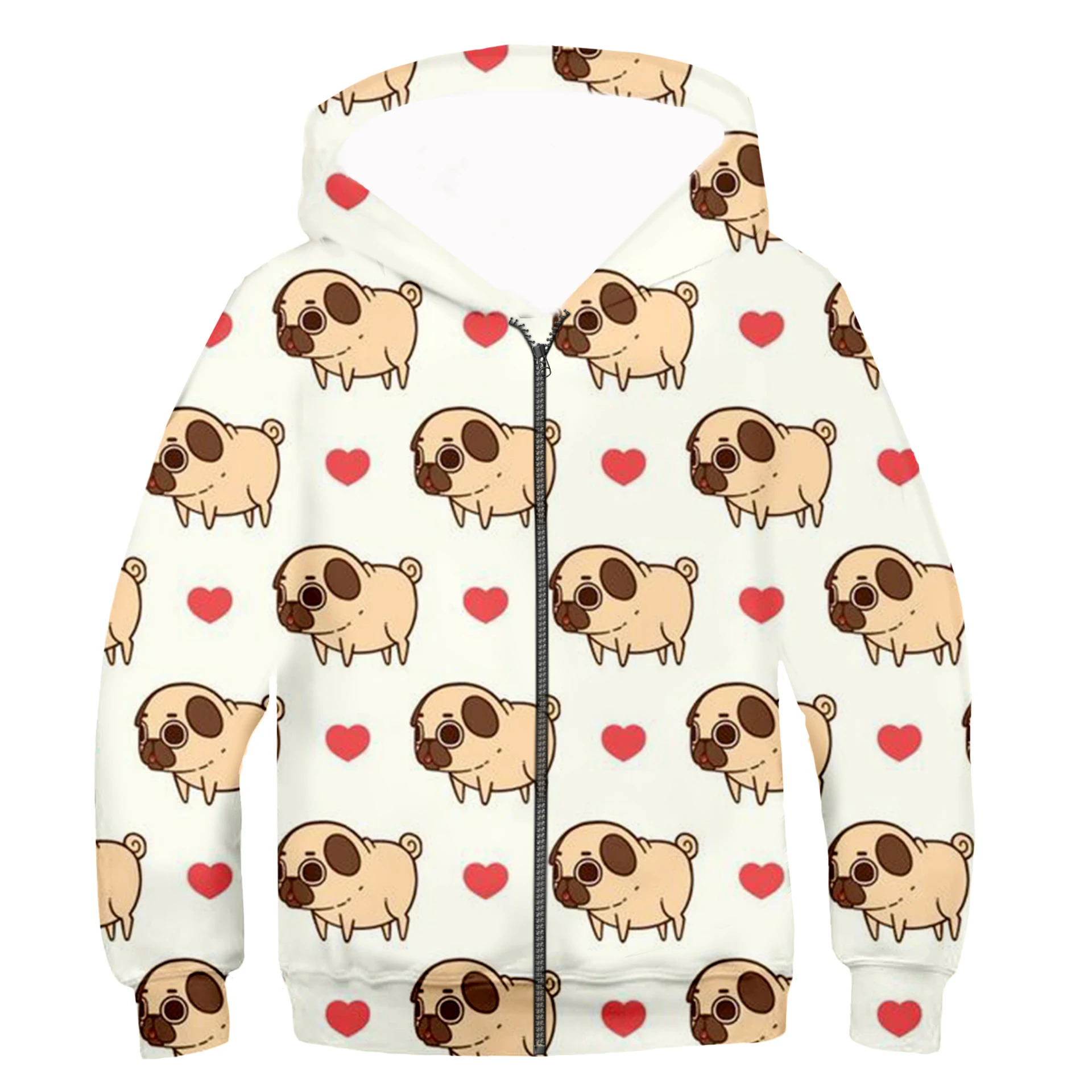 

Kids zip Hoodie Kawaii Zebra crocodile giraffe Dog 3D print Hoodies Baby Girl clothing Cartoon jacket boy Long sleeves tops 03