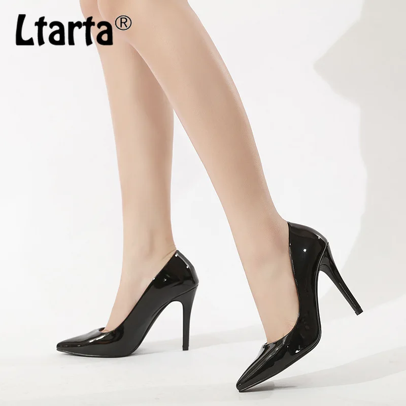 Ltartta/2019 г. Тонкие туфли с острым носком на высоком каблуке 11 см большие размеры 35 44