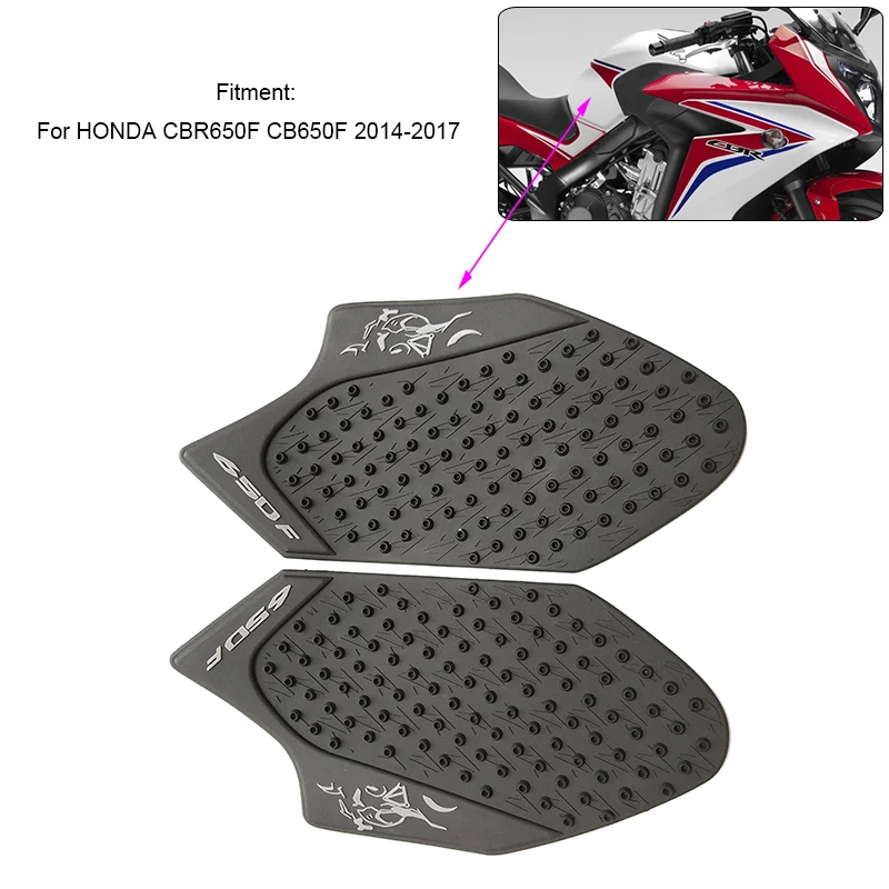 

MTCLUB for Honda CBR650F CB650F CBR 650 F 2014 15 16 2017 Anti slip Tank Pad Side Gas Knee Grip Traction Pads Protector Sticker