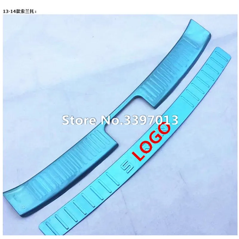 

Free Shipping car styling for 2013 2014 KIA Sorento High quality stainless steel Rear bumper Protector Sill , car styling