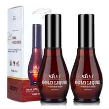 Жидкая Сыворотка для восстановления волос с золотыми улитками, более гладкий полировщик, дополнительный блеск, защита волос, эссенция для сухих поврежденных волос, лечение аргановым маслом