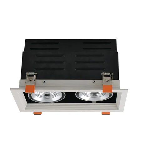 Ângulo de Emissão Reforçar a Cabeça da Lâmpada de Iluminação Retângulo Praça Móveis w 15 25 1 40 Grade Embutir 2 3 – 9