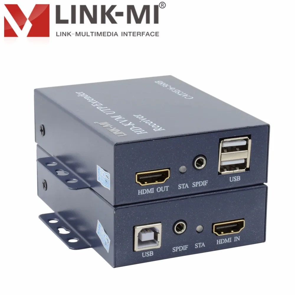 Фото LINK-MI 100 м KVM HDMI удлинитель 1080P с одиночным Cat5ECat6 кабель для HD ТВ 3D 1920x1080 @ 60 Гц 1,65 Гбит/с цифровой аудио №2