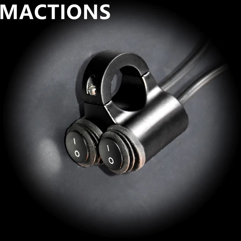 

Motorcycle 22mm Handlebar Waterproof Switch 12V 10A Modification Universal Light Fog Brake Indicator Dual Button Switches