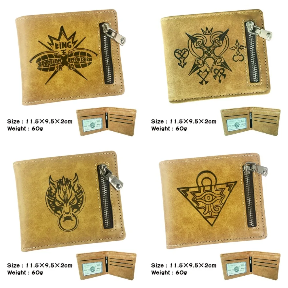 

anime My Hero Academia Wallet Yu-Gi-Oh Final Fantasy Purse Bag Handbag Cards Holder Notecase Layers women men Coin purse