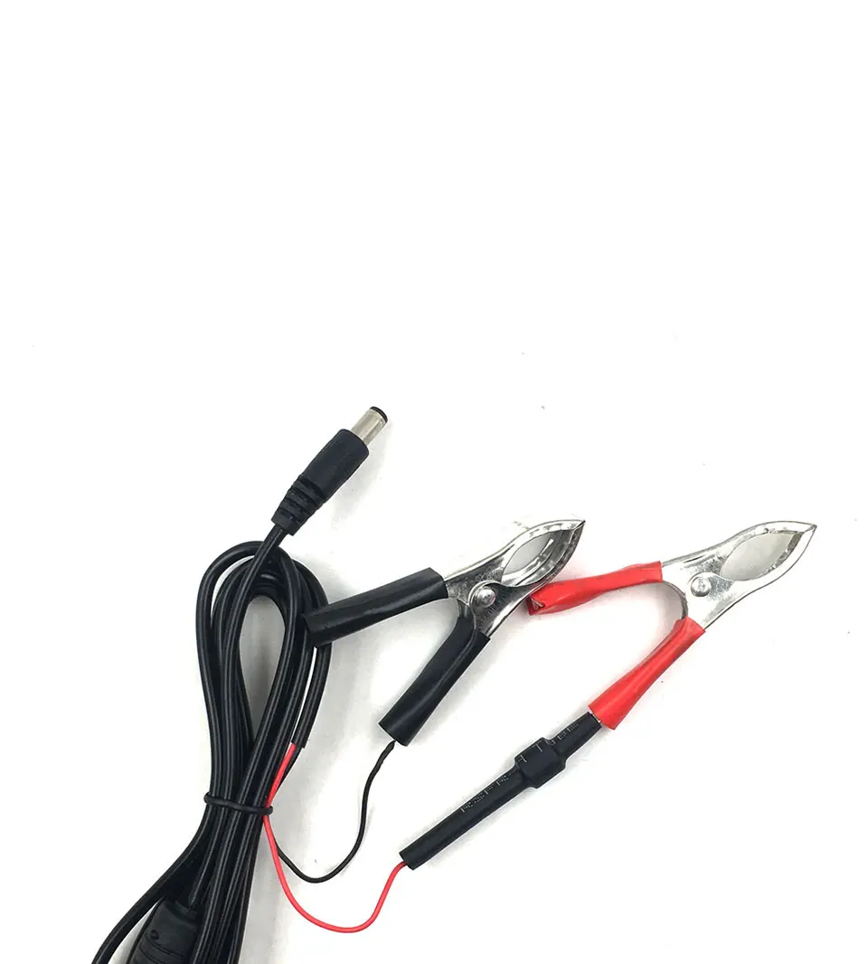 Car Battery Alligator Clips to Male DC Connector 5.52.1mm Plug Adapter for Automobile with 1.4m Wire DIY Outdoor LED Lighting (4)