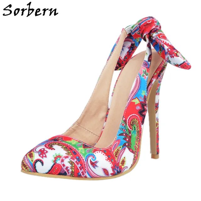 sorbern fashion pumps for women floral high heel size 11 women shoes heel size 11