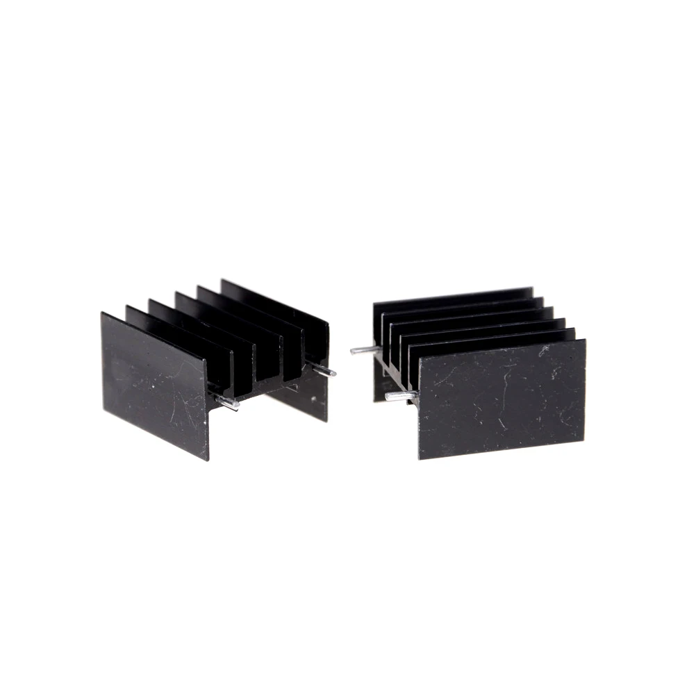 10 шт. 25*23*16 мм TO 220 Triode теплоотвод TO220 транзистор алюминиевый радиатор с 2Pin