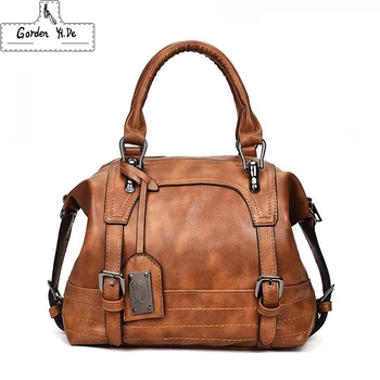 

Women Leather Handbags Women Crossbody Bag Female Shoulder Bag Vintage Luxury Brand Handbag Tote sac a main Ladies Hand Bags