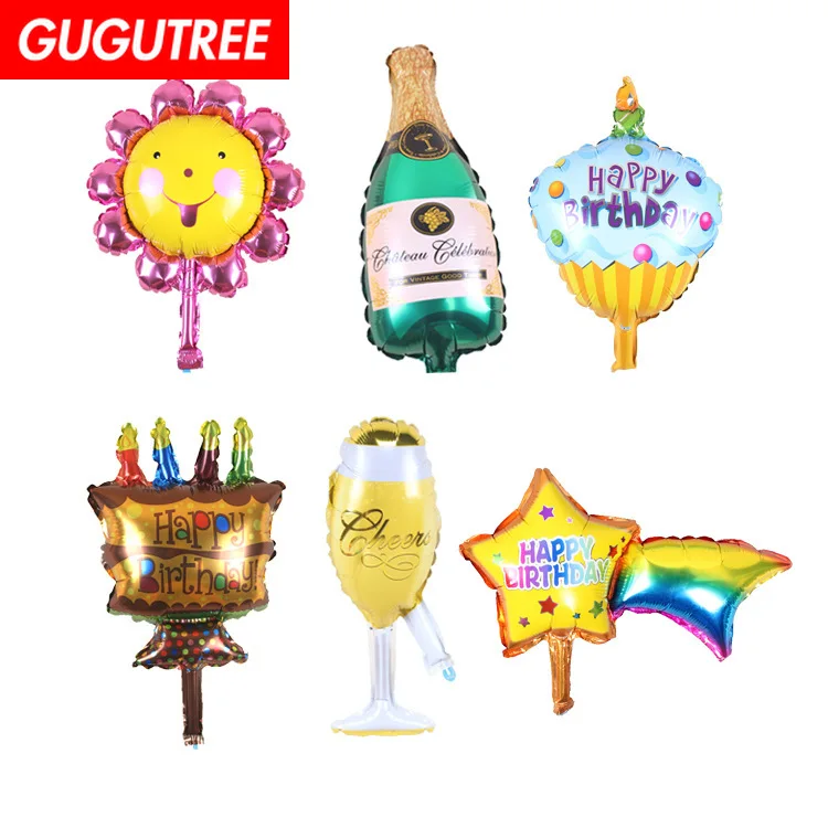 

GUGUTREE PARTY 35cm blue pink boys girls baby foil ballon wedding event christmas halloween festival birthday party HY-163
