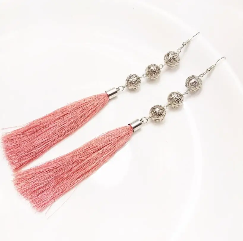 

Tassel Drop Earrings Geometric Hollow Round Ball Earrings Jewelry For Women Girls Gift