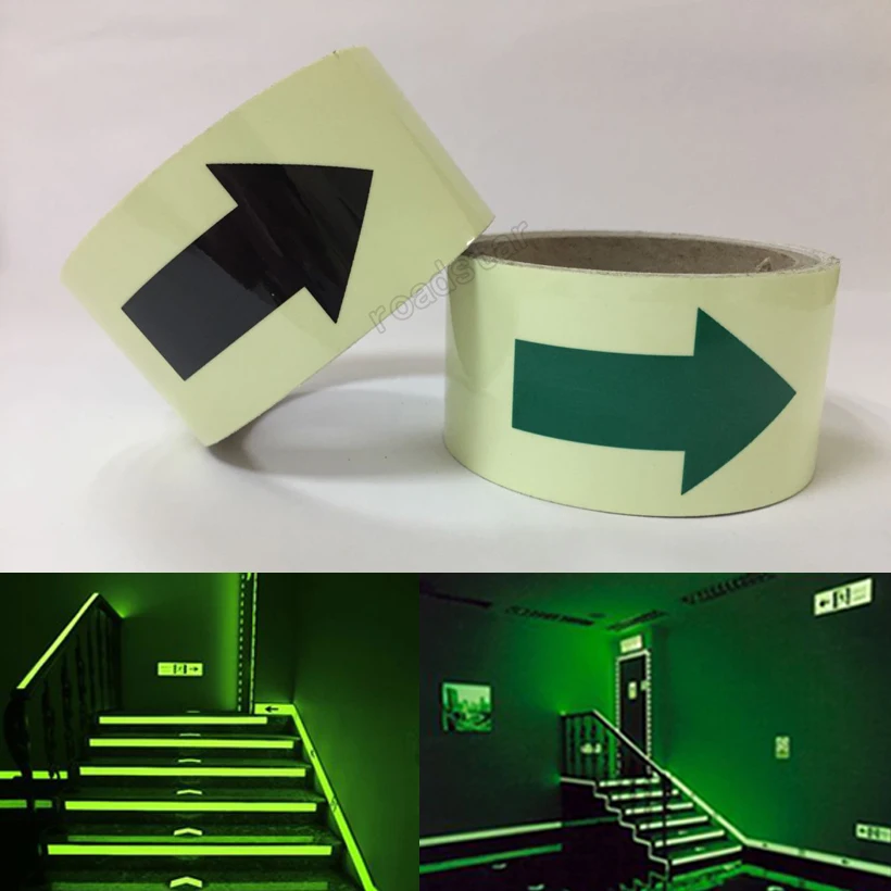 50mmX3m glow in the dark tape lasting 4 hours Luminous film for safety