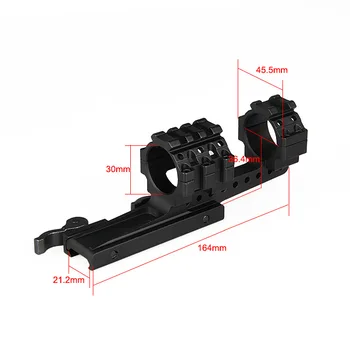 

PPT Tactical airgun accessories scopes rails quick detachable 30mm offset QD mount GZ22-0238