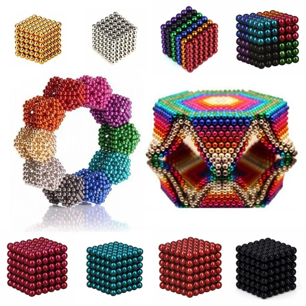 

216pcs Magnetic Cube Neo Cube Magic Cube Neo Cube Balls Puzzle Magcube Blocks Puzzle Balling With Metal Box 3mmx3mm 5mmx5mm