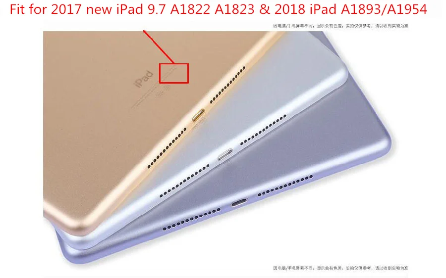 SUREHIN хороший чехол для apple iPad чехол тонкий прозрачный жесткий чехол для iPad чехол 9,7 дюймов A1822/3 A1893/1954