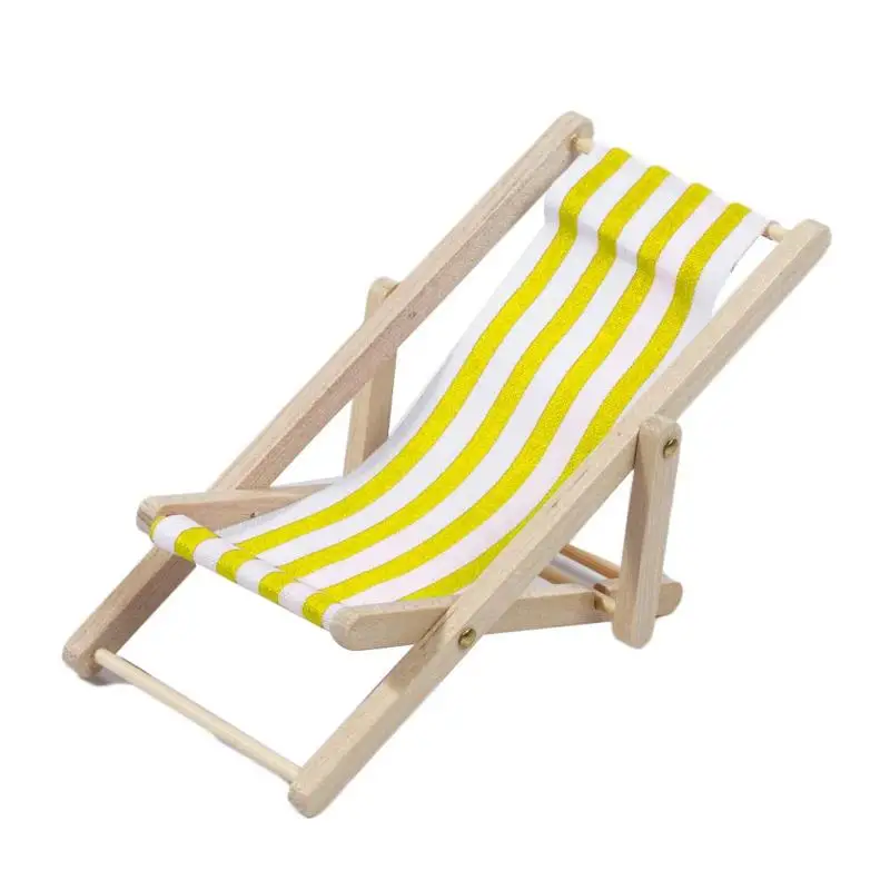 1/12 Wooden Striped Lounge Chair for Dollhouse Miniature Furniture Folding Stripe Deck Beach Chair Kids Girls Toy Christmas Gift 1/12 Wooden Striped Lounge Chair for Dollhouse Miniature Furniture Folding Stripe Deck Beach Chair Kids Girls Toy Christmas Gift