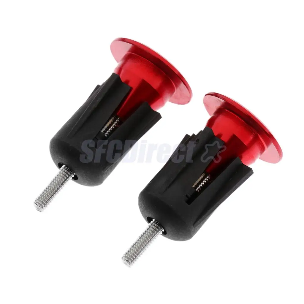 1 Pair Aluminum Alloy Bike Handlebar End Plugs Mountain Road Bicycle Cycling Handle Bar Grips Caps Stoppers 