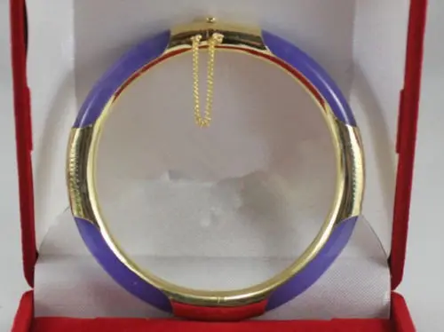 Hot sale new Style >>>>>Beautiful Purple Jade Bangle Bracelet-in