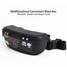 Многофункциональный Поясные сумки талии висит рыболовные принадлежности приманки Коробка ABS рыболовные Шестерни Pesca 24*8*10 см 0,31 кг приманки Чехол Leo 277