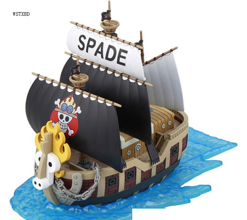 

WSTXBD Original One Piece OP 012 Spade Ace Ship PVC Figure Brinquedos Toys Figurals Dolls