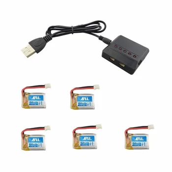 

Remote Control helicopter lithium battery parts5PCS 3.7V 150mah lithium battery with 1 charge 5 charger for E010 E011 E013