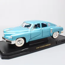 Детский дорожный знак Ретро Большой 1948 Tucker Торпедо 48 Diecasts& Toys транспортные средства 1:18 Масштаб роскошные модели автомобилей хобби miniaturas