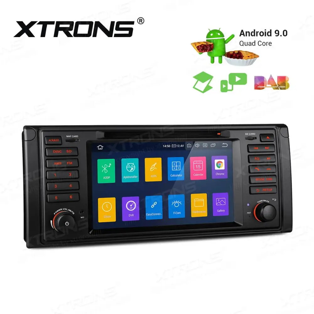 Excellent 7" Quad-Core 1.5GHz CPU Android 9.0 Pie OS Car DVD Multimedia GPS Radio for BMW E39 M5 1999-2003 & E39 1995-2003 & E38 1994-2001 2