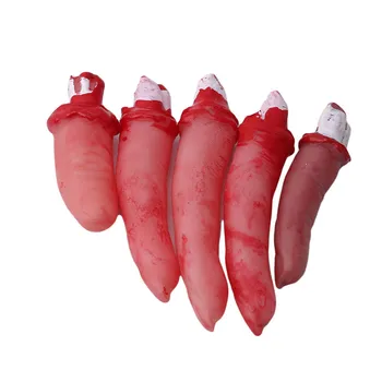 

New Bloody Limb Hand Death Hand Halloween Simulation Of Horror Toy Broken Finger Hand Blood Halloween Decoration