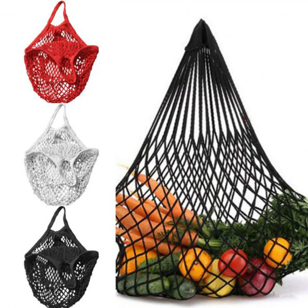 ISKYBO Сетчатая Сумка для шопинга многоразовая струнная сумка для хранения фруктов женская сумка для покупок сетчатая тканая сумка Магазин продуктовая сумка