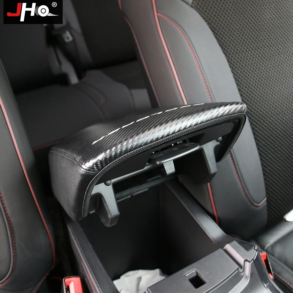 JHO автомобильный подлокотник чехол для 2011- Ford Explorer 17 16 15 14 13 12 углеродное волокно защита подлокотника аксессуары