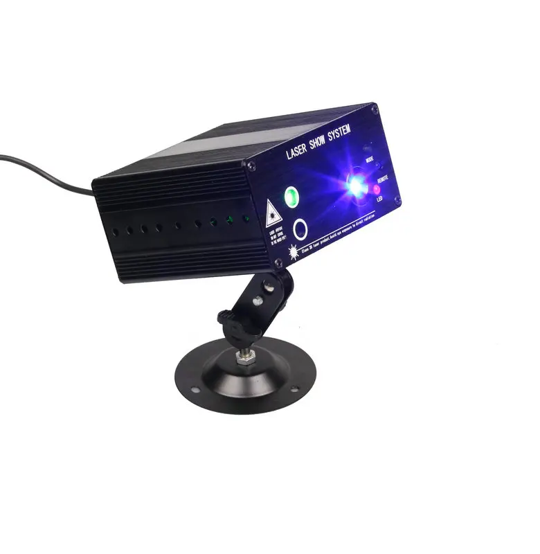 

Hot Sale RG 3 Holes 48 Patterns Laser Light Mixing Color Laser Projector Sound Active IR Remote Control LED Stage Light