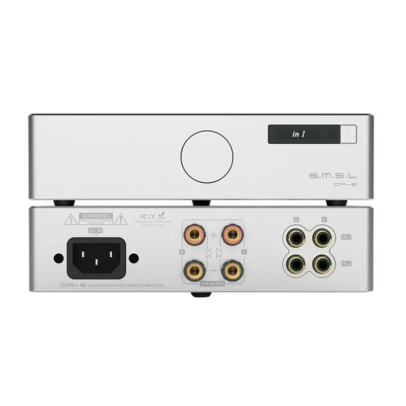

SMSL DA-8 ICEpower50ASX2 NJW1194 Hi-Res Desktop High Performance Digital Power Amplifier 50W *2