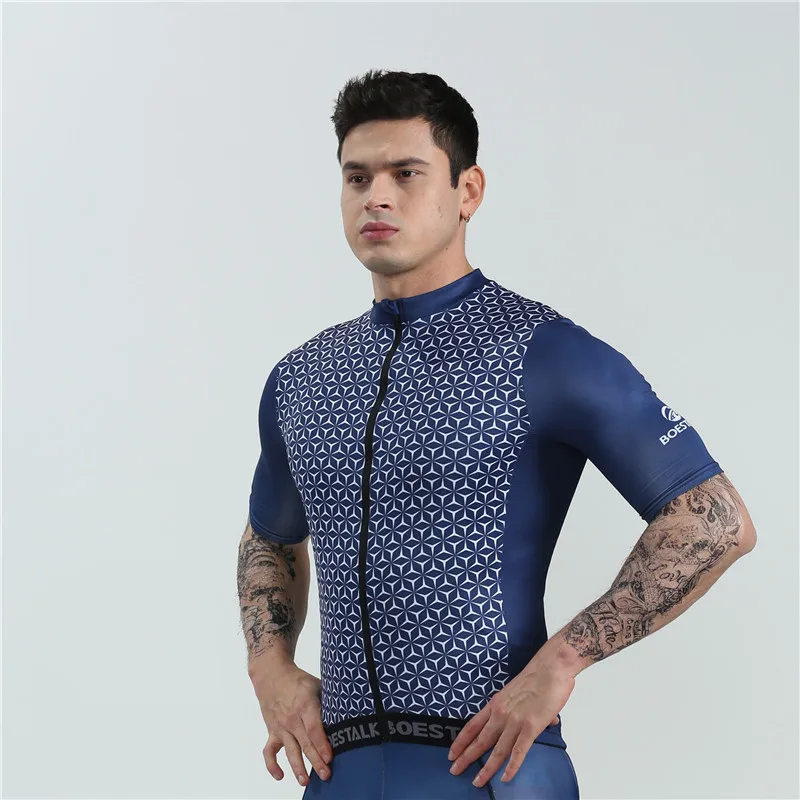

BOESTALK selling 2019 cycling jersey new men short sleeve high quality bike tights Summer shirt triathlon team maillot ciclismo