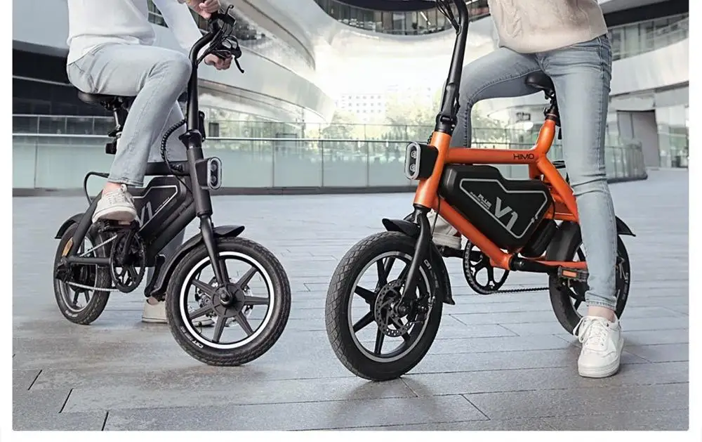 Perfect Xiaomi HIMO V1 Plus Portable Folding Electric Moped Bicycle Maximum speed 25km/h Smart bike Outdoor Xiaomi Electric scooter 6