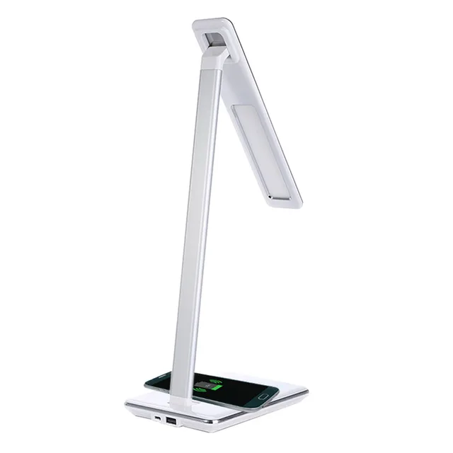 Folding LED Desk Lights with Qi Wireless Desktop Charger