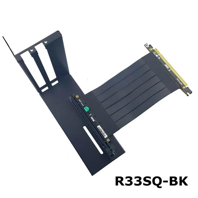 R33SQ-BK graphics card bracket extension cable riser fixed vertical ATX case pci-e 16x x16 internal brackets holder stent stand