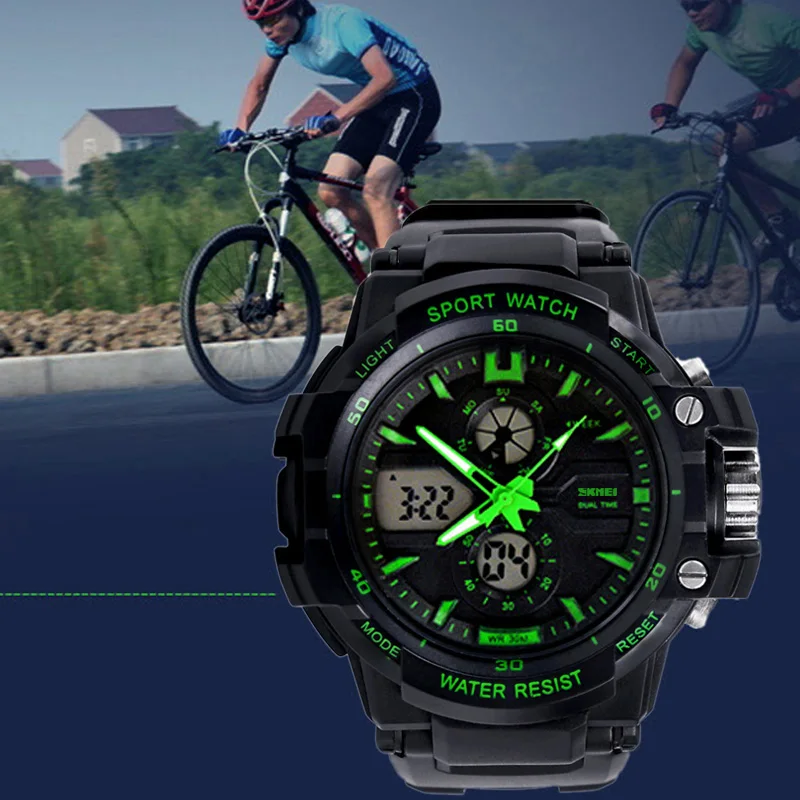 Watches Self-Conscious Men Sports Watches Skmei Brand Military Watch Casual Led Digital Watch Multifunctional Wristwatches 50m Waterproof Student Clock Latest Fashion